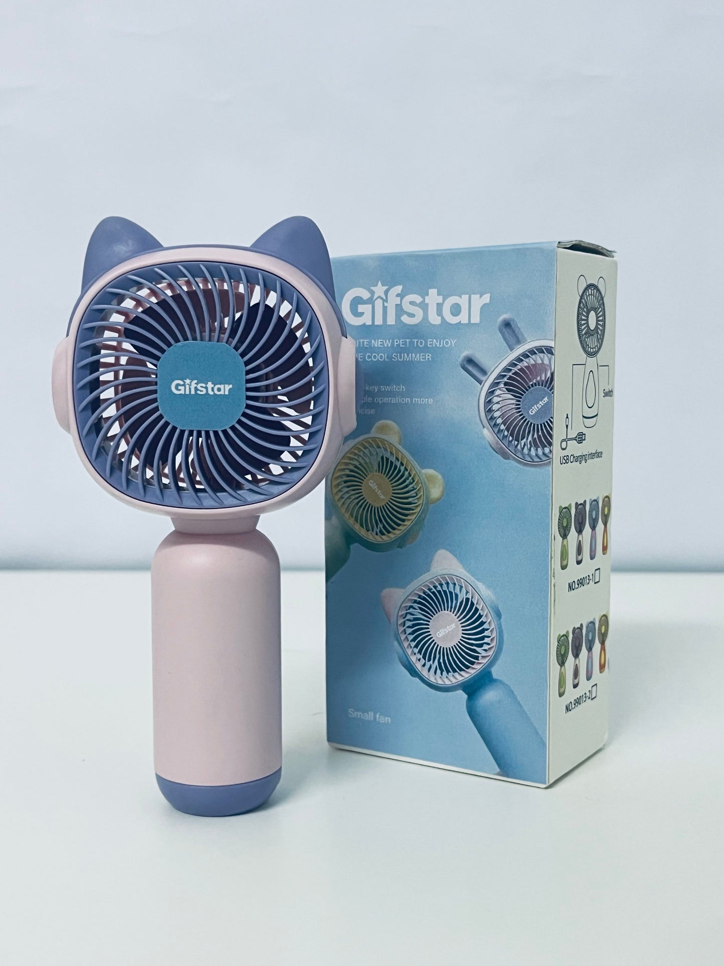 Gifstar Cute Pet Handheld Fan Lovely & Portable Multi-Speed Wind A Portable Companion for Summer Coolness
