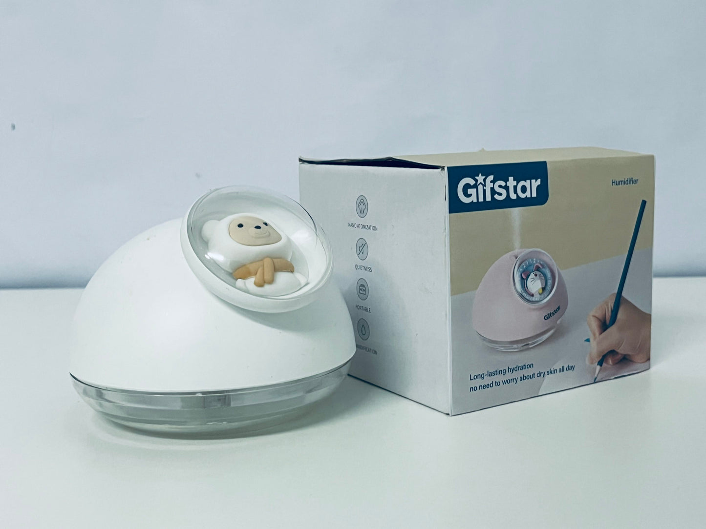 Gifstar Cute Pet Desktop Humidifier Long-Lasting Hydration Quiet Humidification A Moist Companion for Home and Office