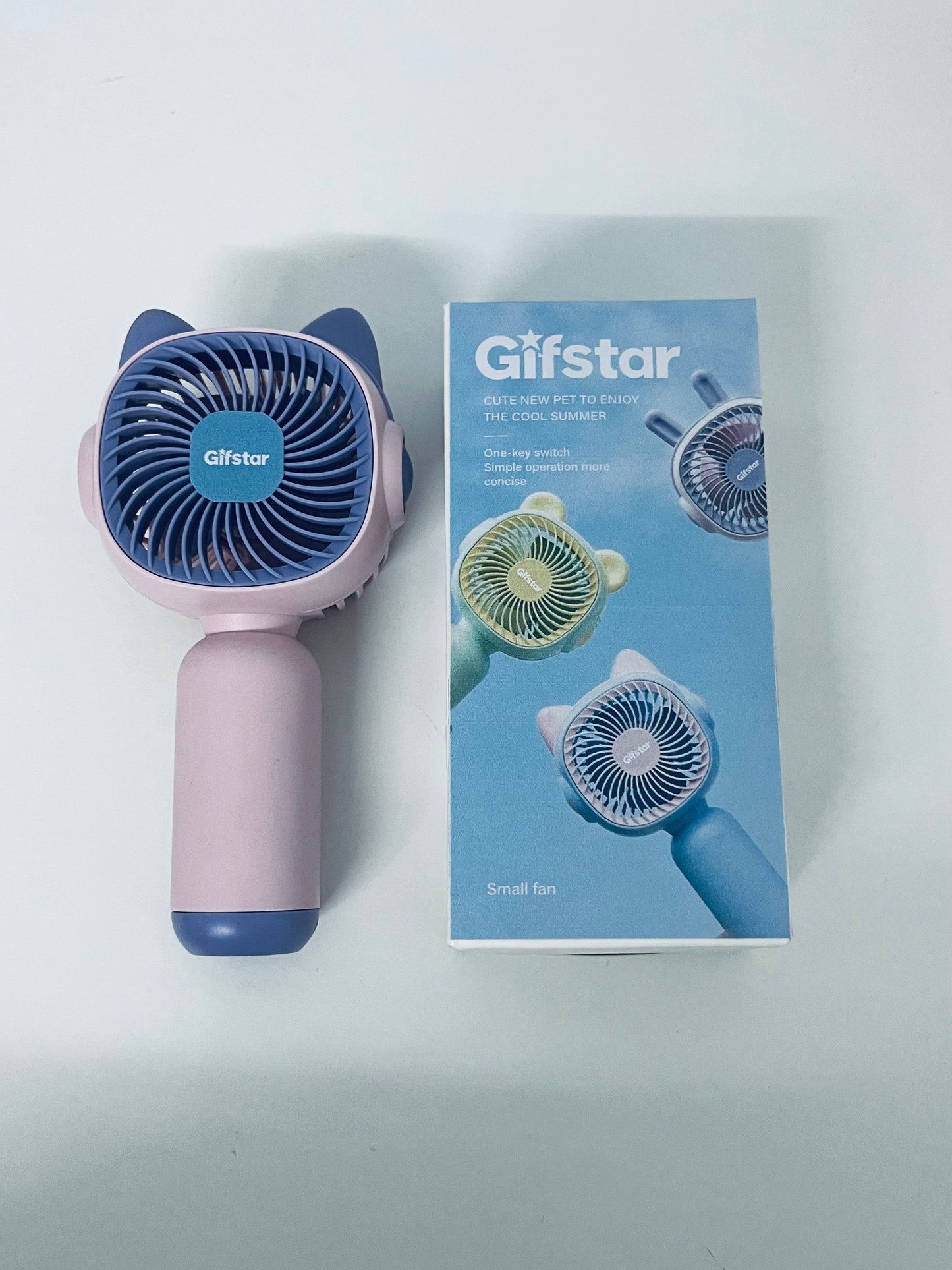 Gifstar Cute Pet Handheld Fan Lovely & Portable Multi-Speed Wind A Portable Companion for Summer Coolness