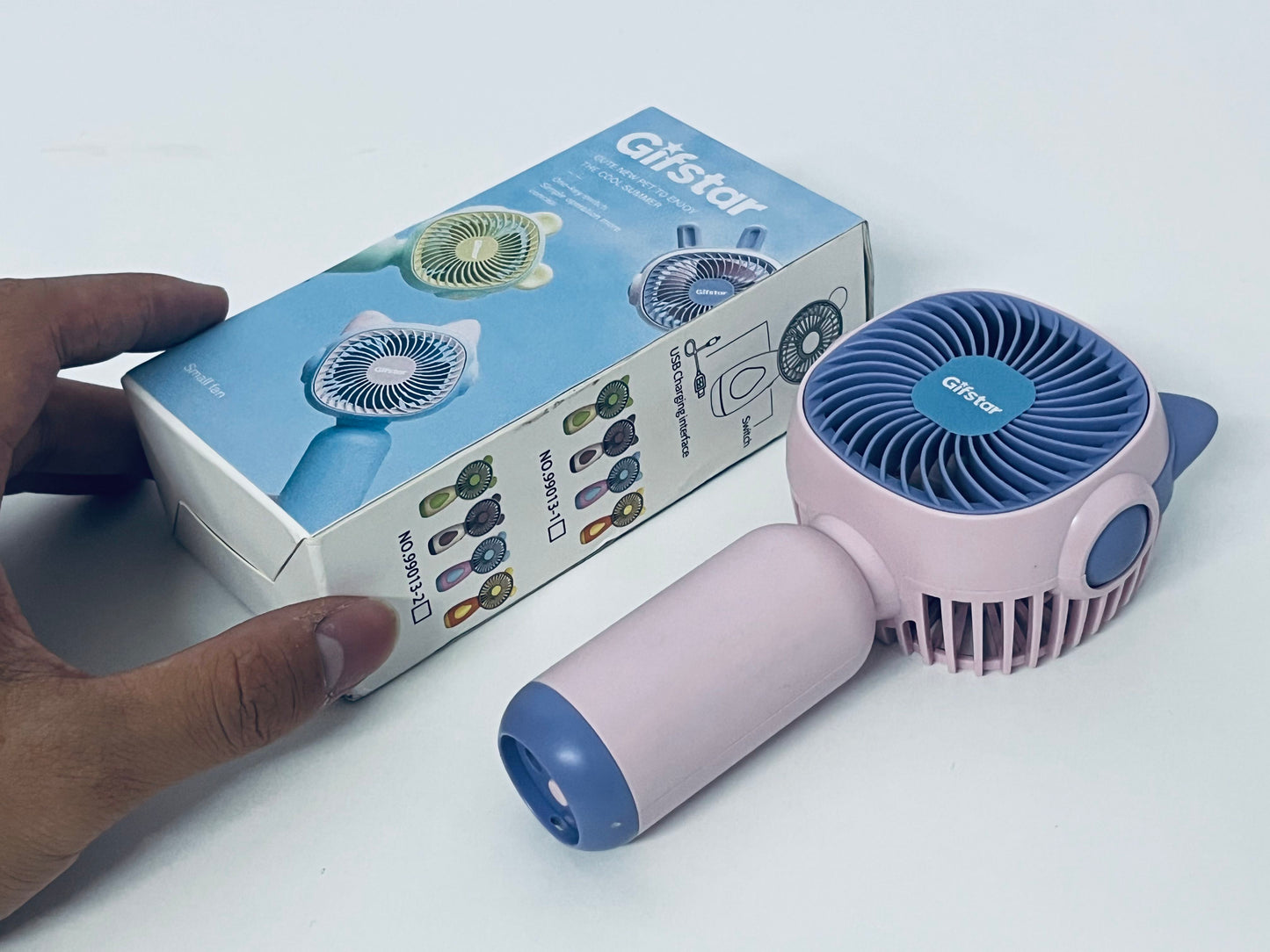 Gifstar Cute Pet Handheld Fan Lovely & Portable Multi-Speed Wind A Portable Companion for Summer Coolness