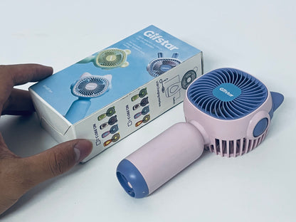 Gifstar Cute Pet Handheld Fan Lovely & Portable Multi-Speed Wind A Portable Companion for Summer Coolness