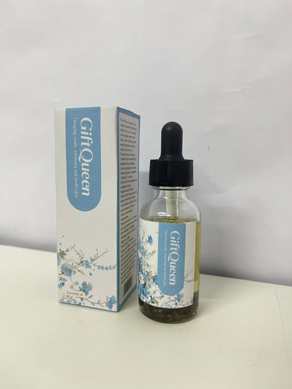 GiftQueen Floral Essential Oil, Brightening & Tendering Skin, Plant-Extracted, Dropper Design, Aromatic Care Oil