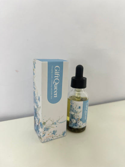 GiftQueen Floral Essential Oil, Brightening & Tendering Skin, Plant-Extracted, Dropper Design, Aromatic Care Oil