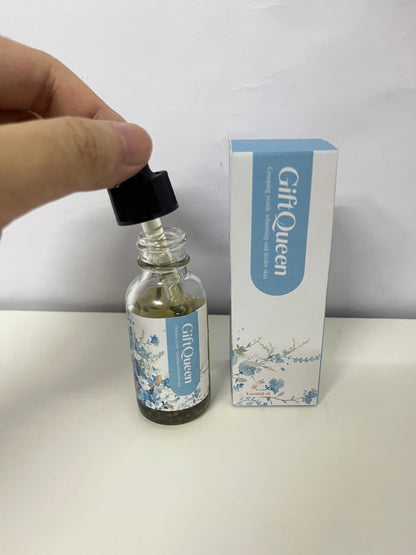 GiftQueen Floral Essential Oil, Brightening & Tendering Skin, Plant-Extracted, Dropper Design, Aromatic Care Oil