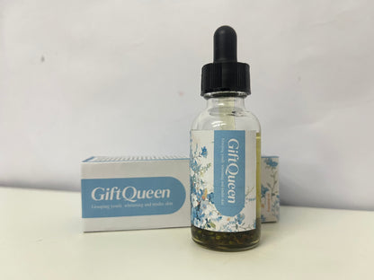 GiftQueen Floral Essential Oil, Brightening & Tendering Skin, Plant-Extracted, Dropper Design, Aromatic Care Oil