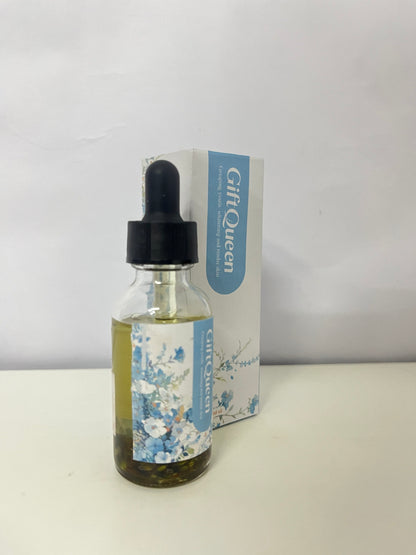 GiftQueen Floral Essential Oil, Brightening & Tendering Skin, Plant-Extracted, Dropper Design, Aromatic Care Oil