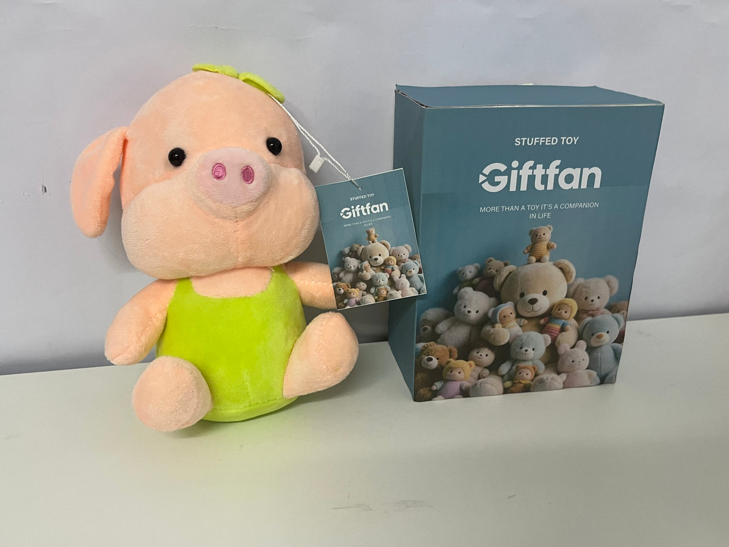 Giftfan Cute Dressed Pig Stuffed Toy - Soft Comfort Plush Doll
