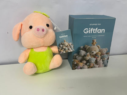 Giftfan Cute Dressed Pig Stuffed Toy - Soft Comfort Plush Doll