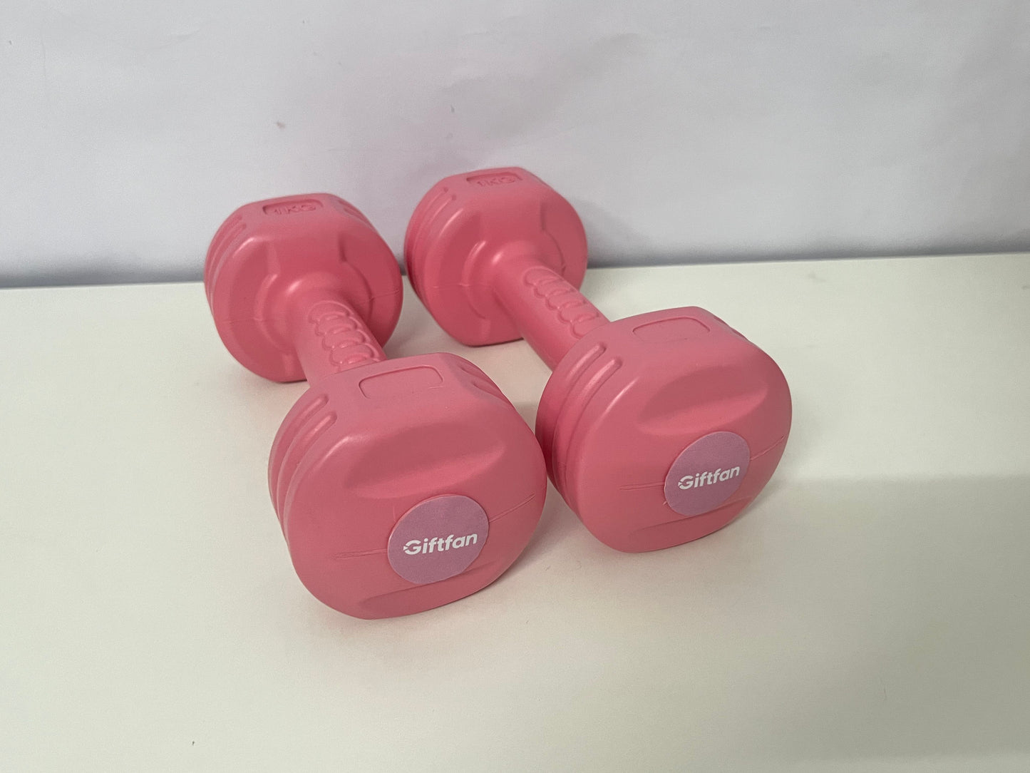 Giftfan Pink Home Dumbbells - Women's Fitness Light Dumbbells with Non-Slip Handle for Shaping Training