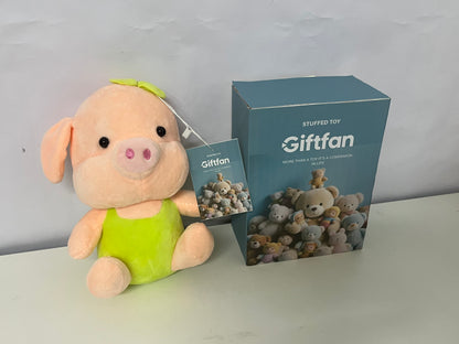 Giftfan Cute Dressed Pig Stuffed Toy - Soft Comfort Plush Doll