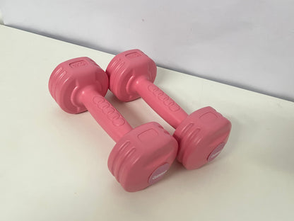 Giftfan Pink Home Dumbbells - Women's Fitness Light Dumbbells with Non-Slip Handle for Shaping Training