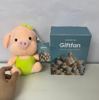 Giftfan Cute Dressed Pig Stuffed Toy - Soft Comfort Plush Doll