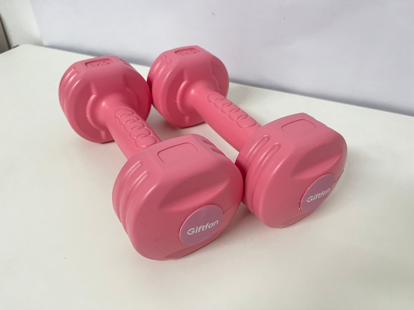 Giftfan Pink Home Dumbbells - Women's Fitness Light Dumbbells with Non-Slip Handle for Shaping Training