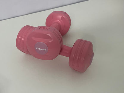 【Giftgenie Pink Dumbbells】——Stylish & Practical Fitness Companion for Home Workouts