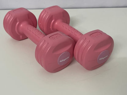 【Giftgenie Pink Dumbbells】——Stylish & Practical Fitness Companion for Home Workouts