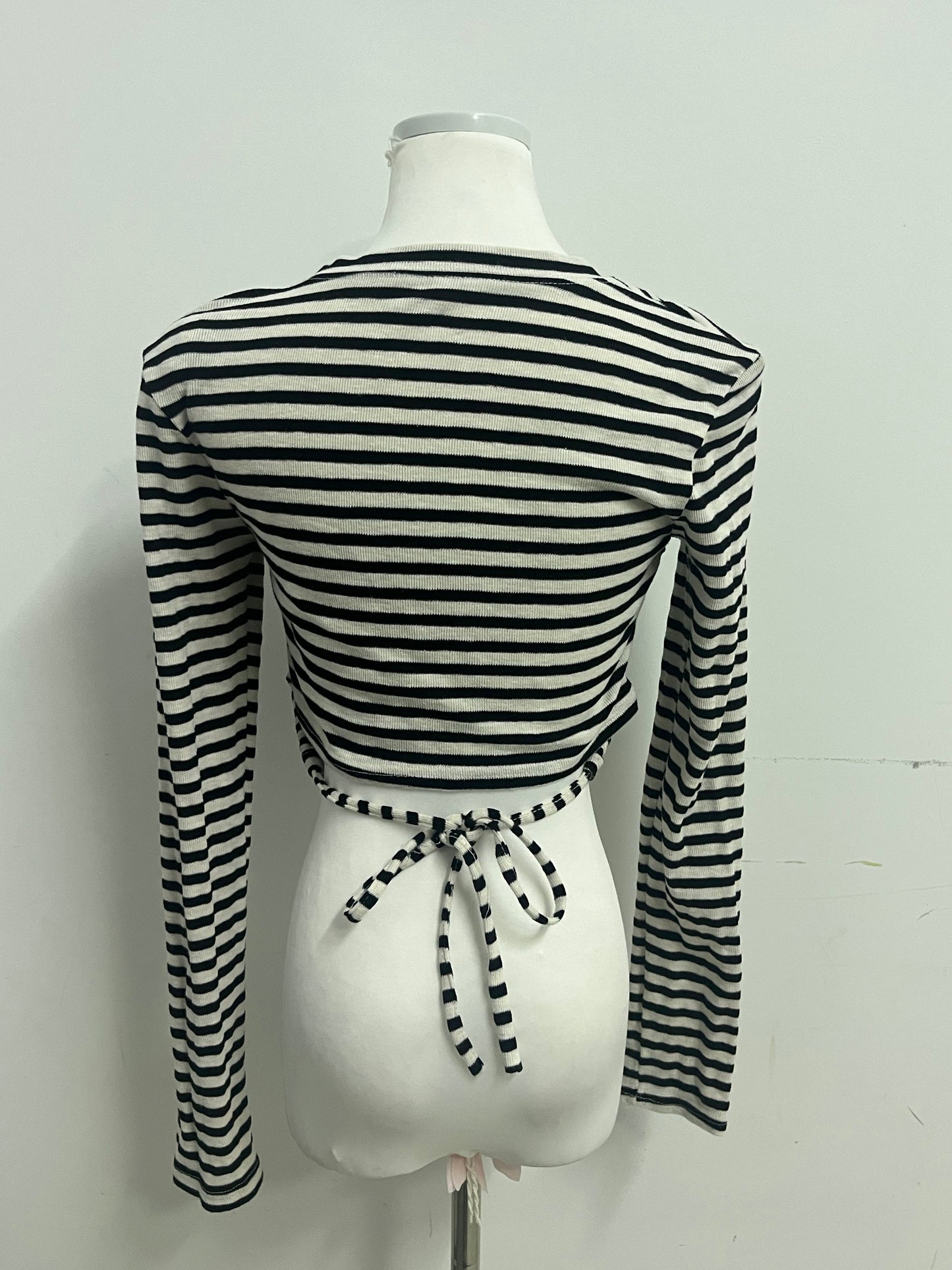 Girlion  Tops as clothing - Ribbed Texture Long-Sleeve Casual Style
