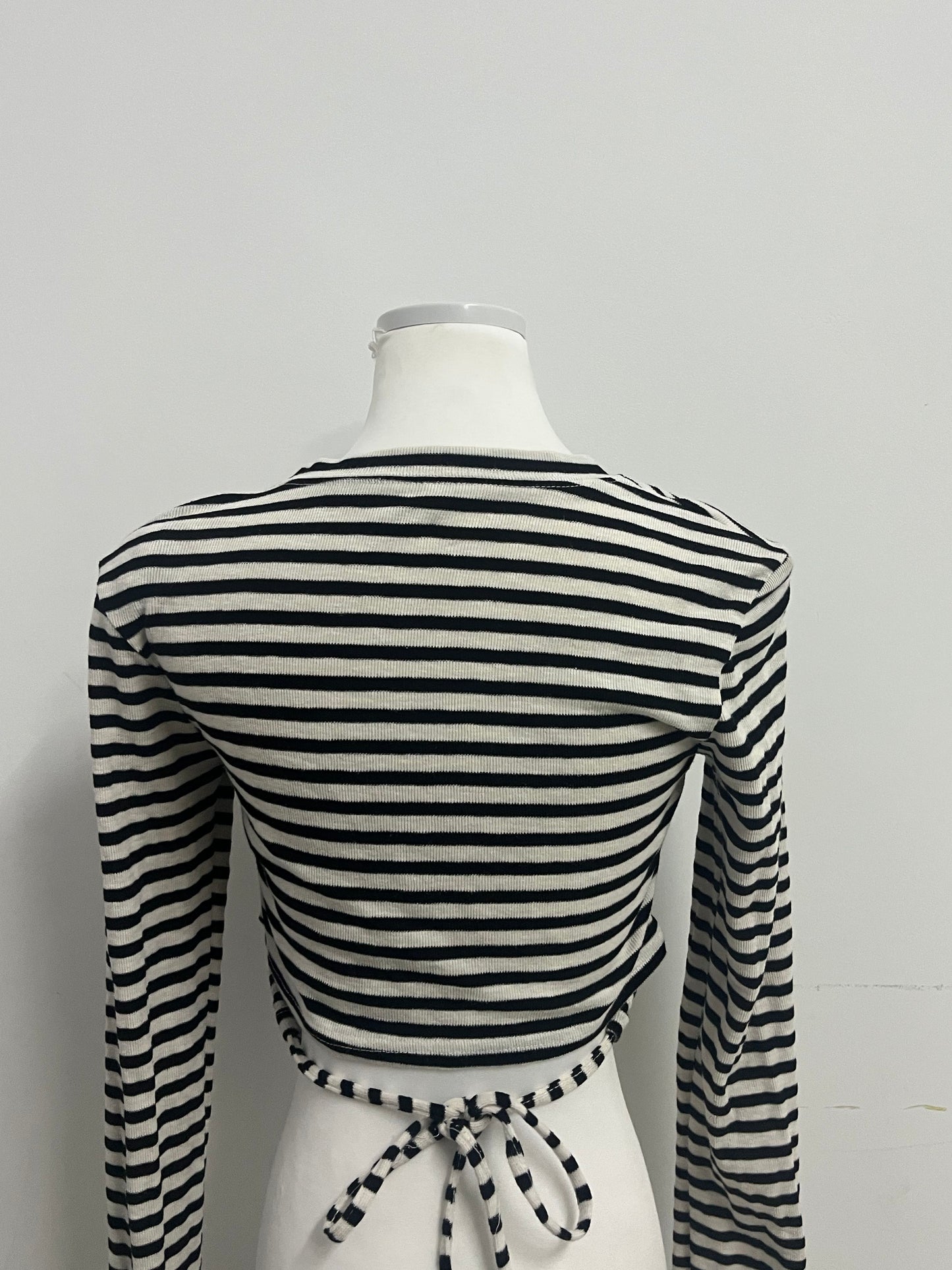 Girlion  Tops as clothing - Ribbed Texture Long-Sleeve Casual Style