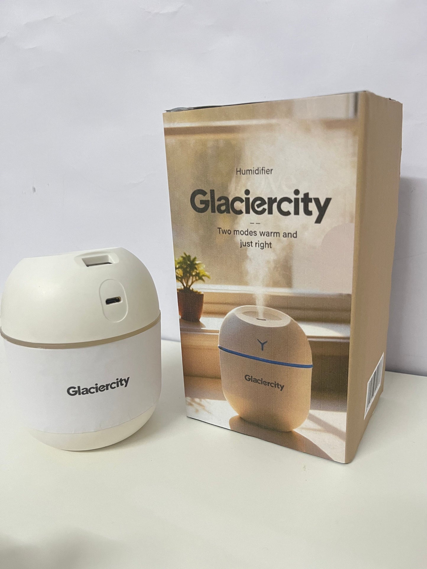 [Glaciercity Humidifiers]——Mini Humidifier - Silent High Mist Desktop Hydration Device