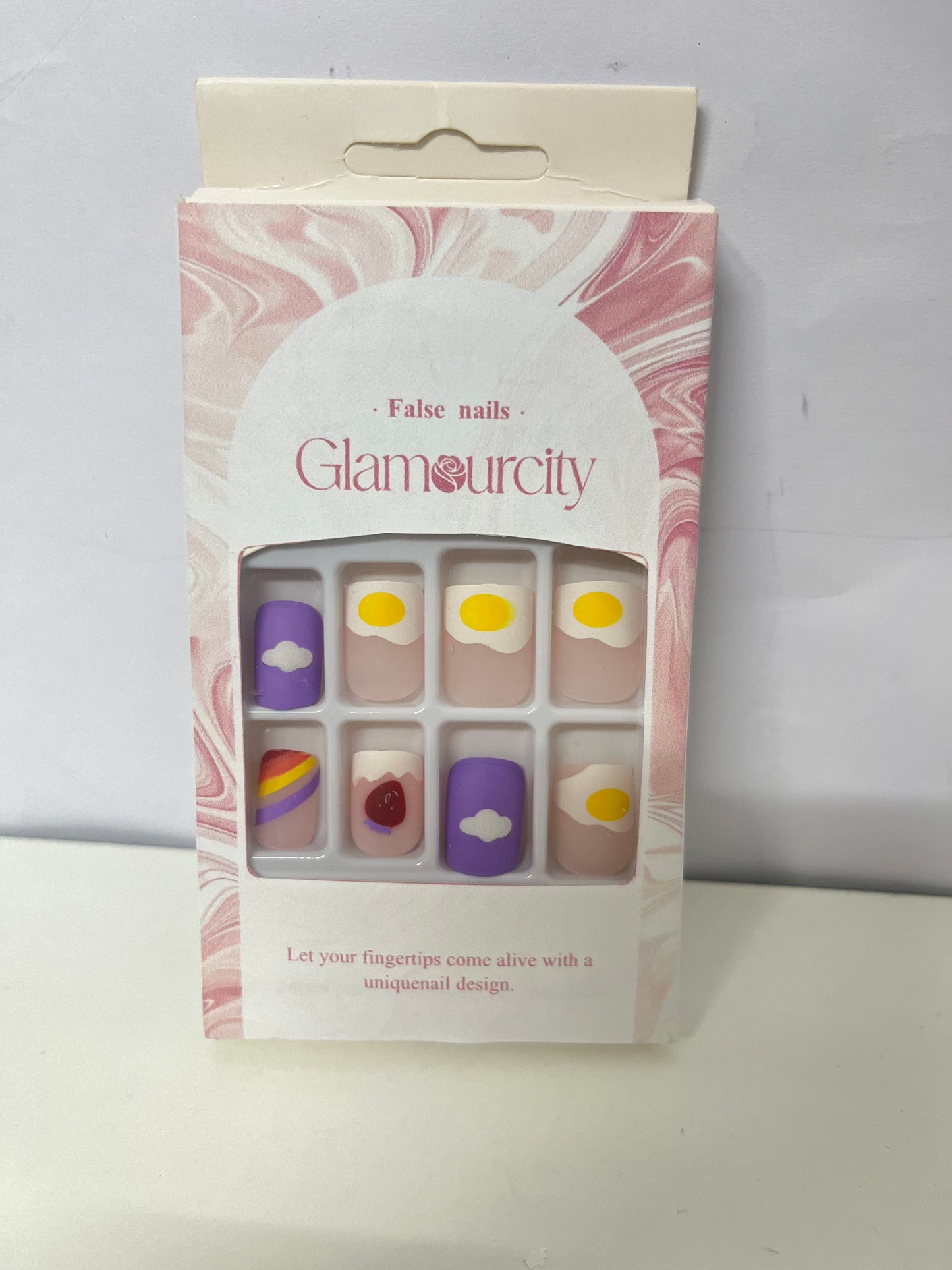 【Glamourcity Playful Breakfast Press-On Nails】—— Effortful, Fun Nail Art in Minutes