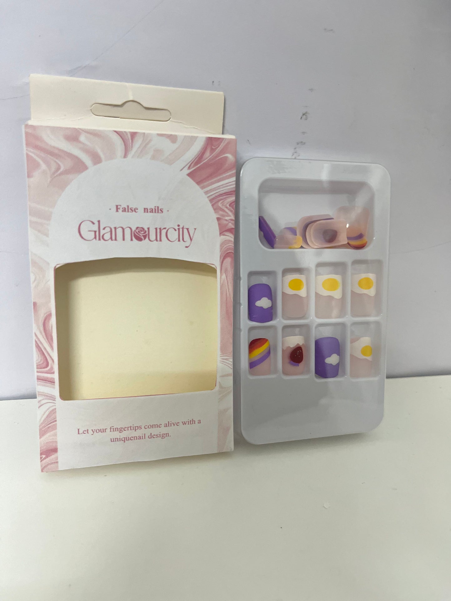【Glamourcity Playful Breakfast Press-On Nails】—— Effortful, Fun Nail Art in Minutes