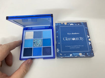 【Glamourcity Starry Blue Eyeshadow Palette】—— Bold, Versatile Shades for Mesmerizing Eye Looks