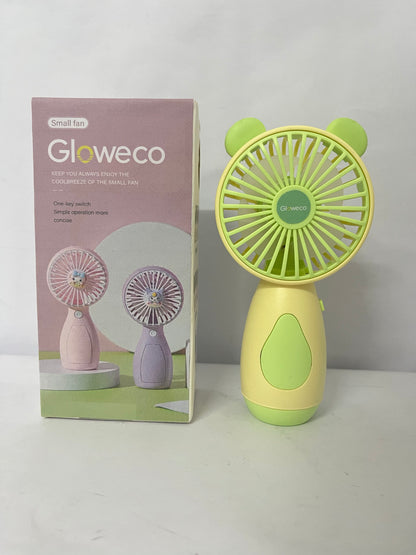 Gloweco Portable Hand held Misting Fan, Small Personal 2000mAh USB Rechargeable Battery Operated Spray Fan Mister with Water Tank Mist Lash 3 Speed Strong Cooling Wind for Travel Office Outdoors,blue