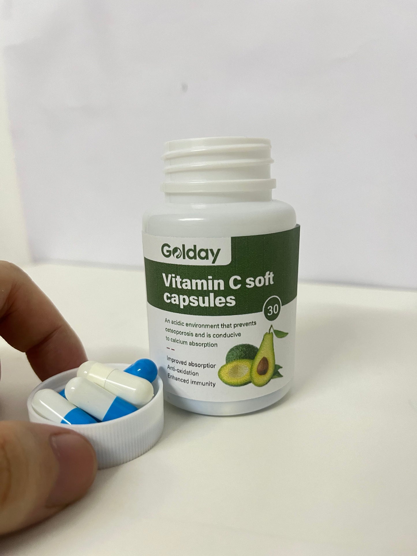 【Golday Vitamin C Soft Capsules】—— Immunity & Antioxidant Support with Avocado Extract