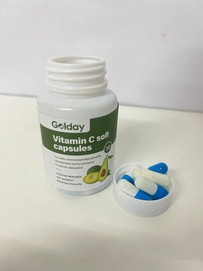【Golday Vitamin C Soft Capsules】—— Immunity & Antioxidant Support with Avocado Extract