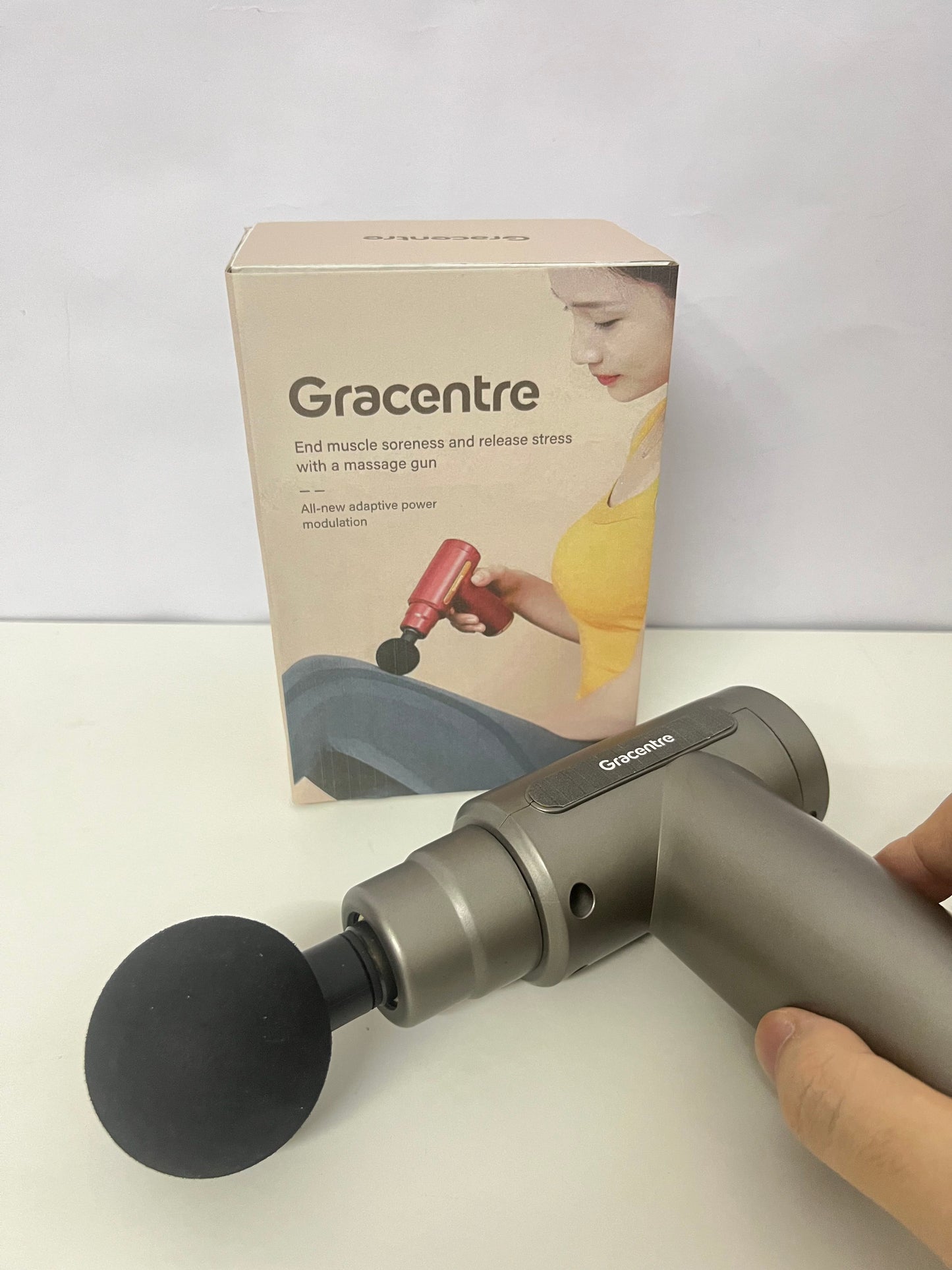 【Gracentre Portable Massage Gun】—— Relieve Soreness & Recharge Your Body