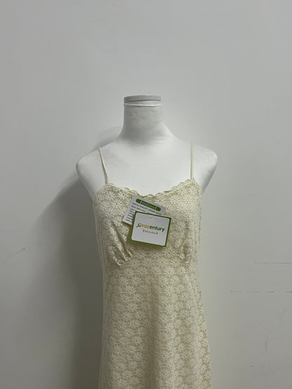 Gracentury Dresses Light Yellow Lace Slip Dress - A Romantic and Elegant Choice for Summer Style