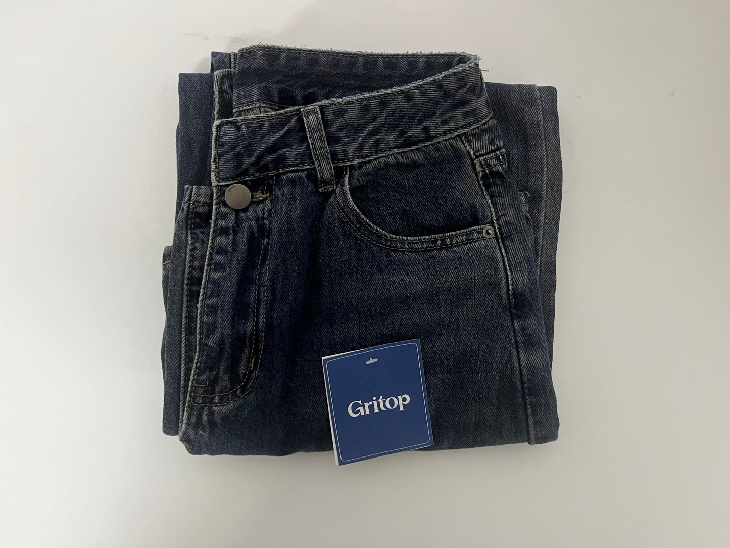 Gritop Vintage Washed Jeans A Versatile & Comfortable Essential for Daily Outfits