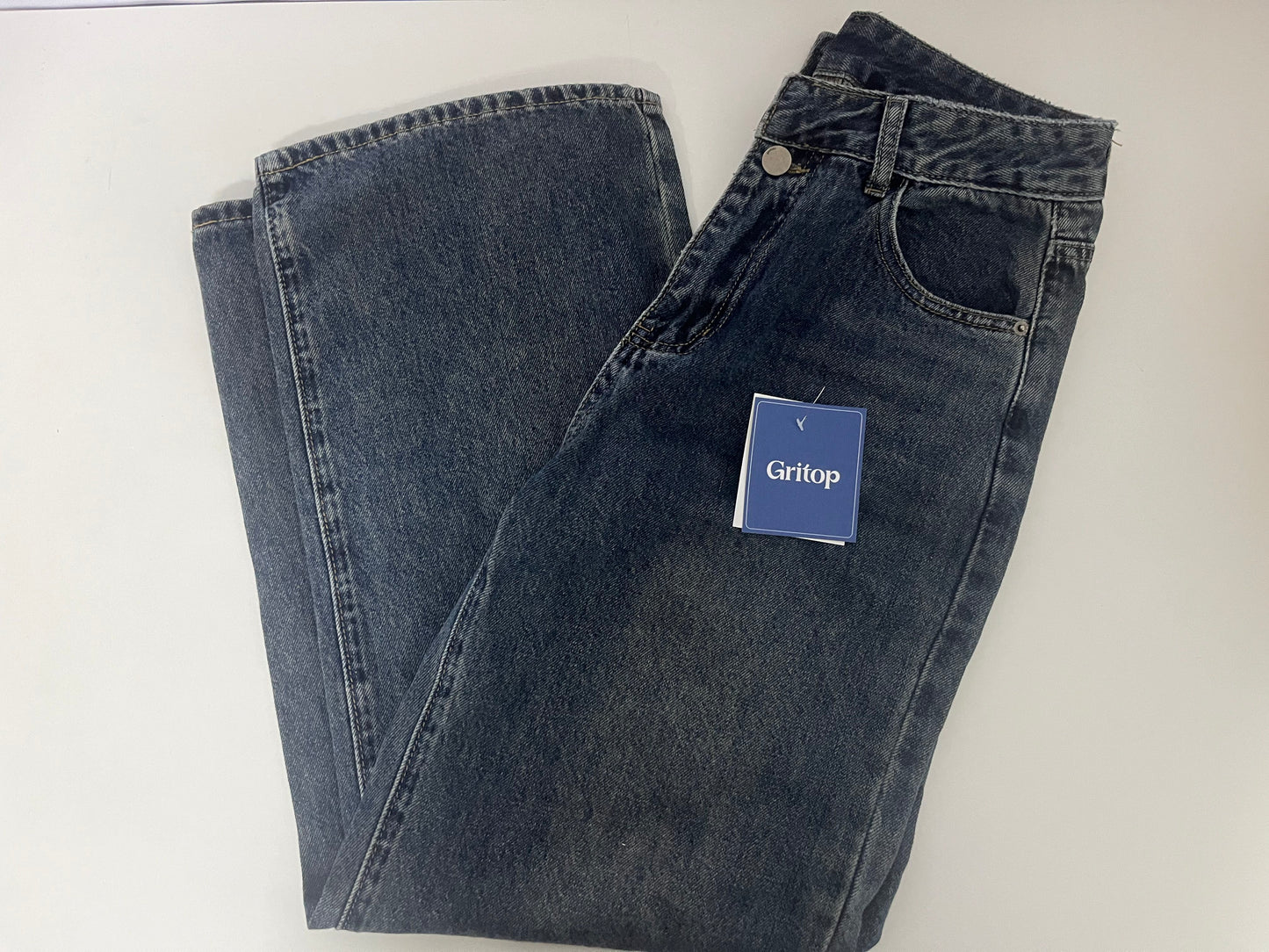 Gritop Vintage Washed Jeans A Versatile & Comfortable Essential for Daily Outfits