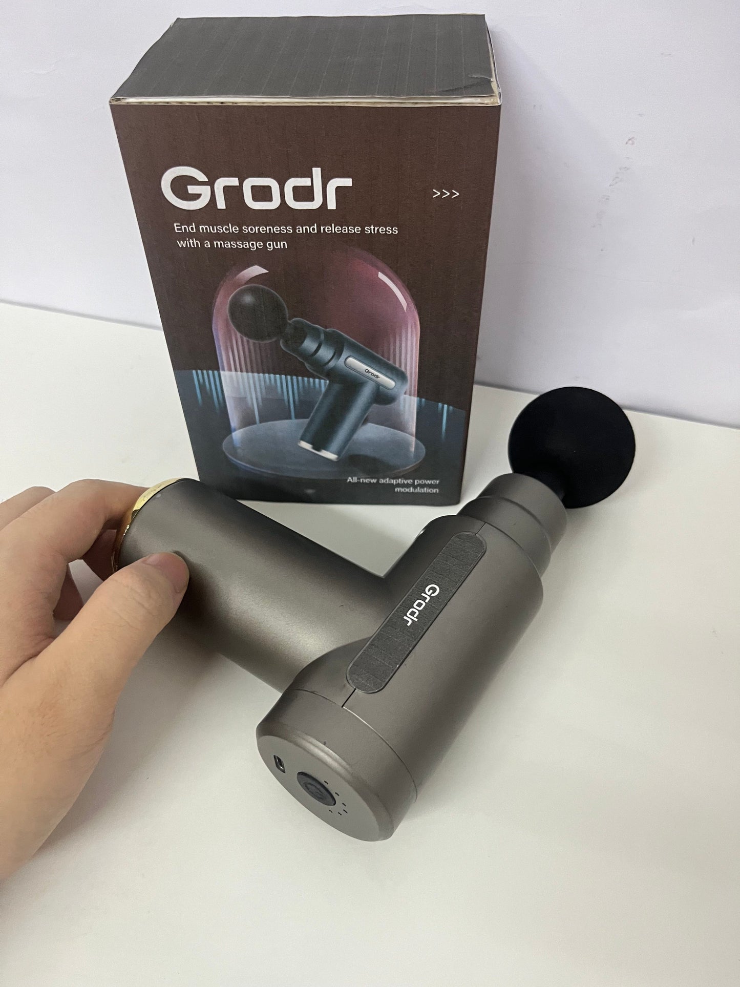 [Grodr Massage apparatus]——Mini Massage Gun - Deep Muscle Relaxation Device, Portable Rechargeable Massager