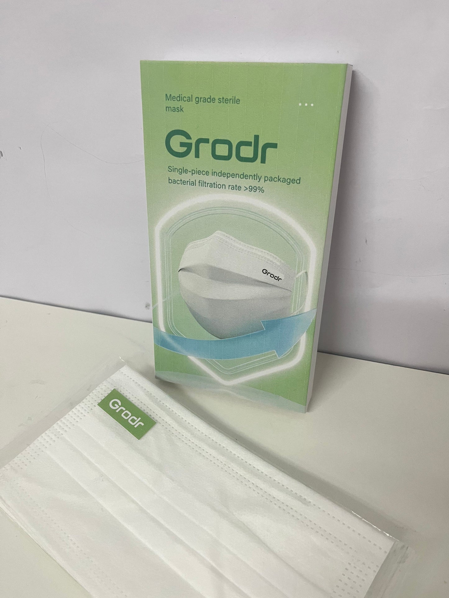 [Grodr Sanitary masks for medical purposes]——Medical Grade Sterile Mask - Individually Wrapped, Bacterial Filtration Rate >99%