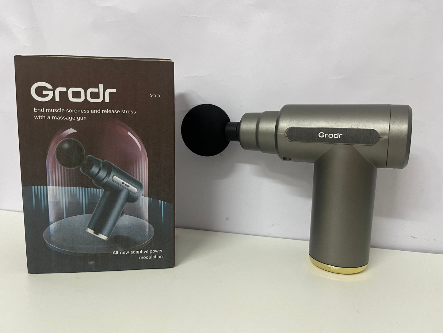 [Grodr Massage apparatus]——Mini Massage Gun - Deep Muscle Relaxation Device, Portable Rechargeable Massager