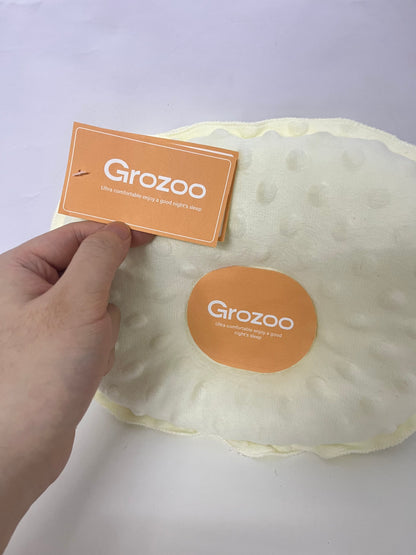 [Grozoo Pillows]——Baby Shaping Pillow - Soothing Minky Dot Anti-Flat Head Pillow