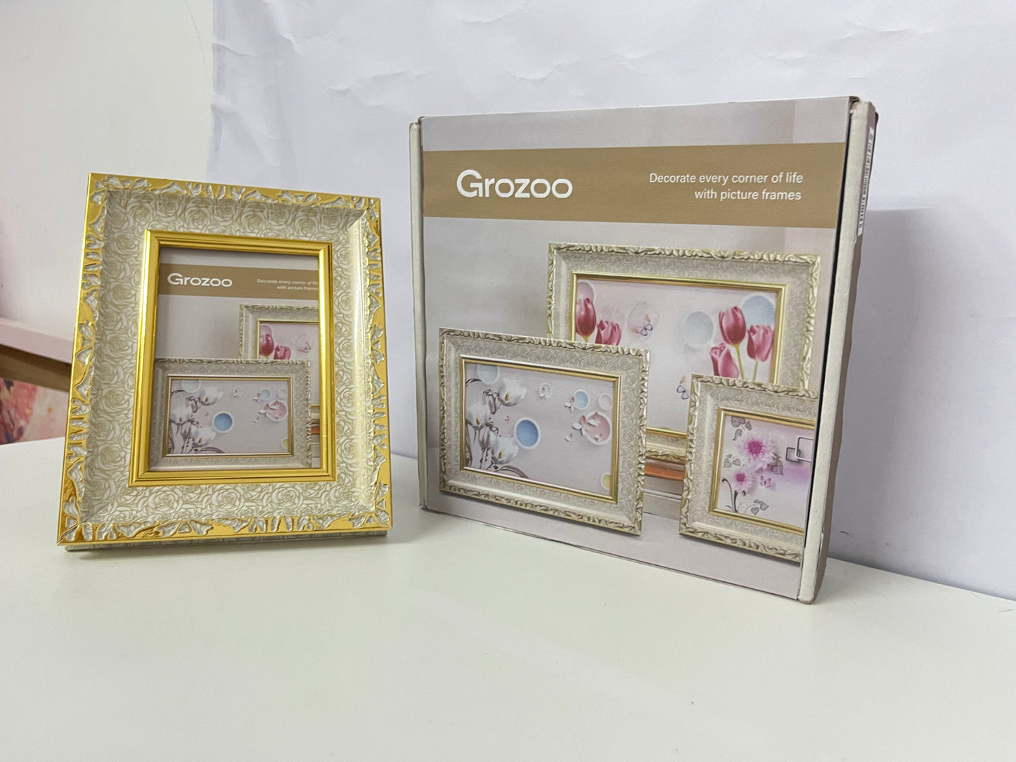 [Grozoo Picture frames]——European Carved Photo Frame Set - Multi-Size Decorative Frames