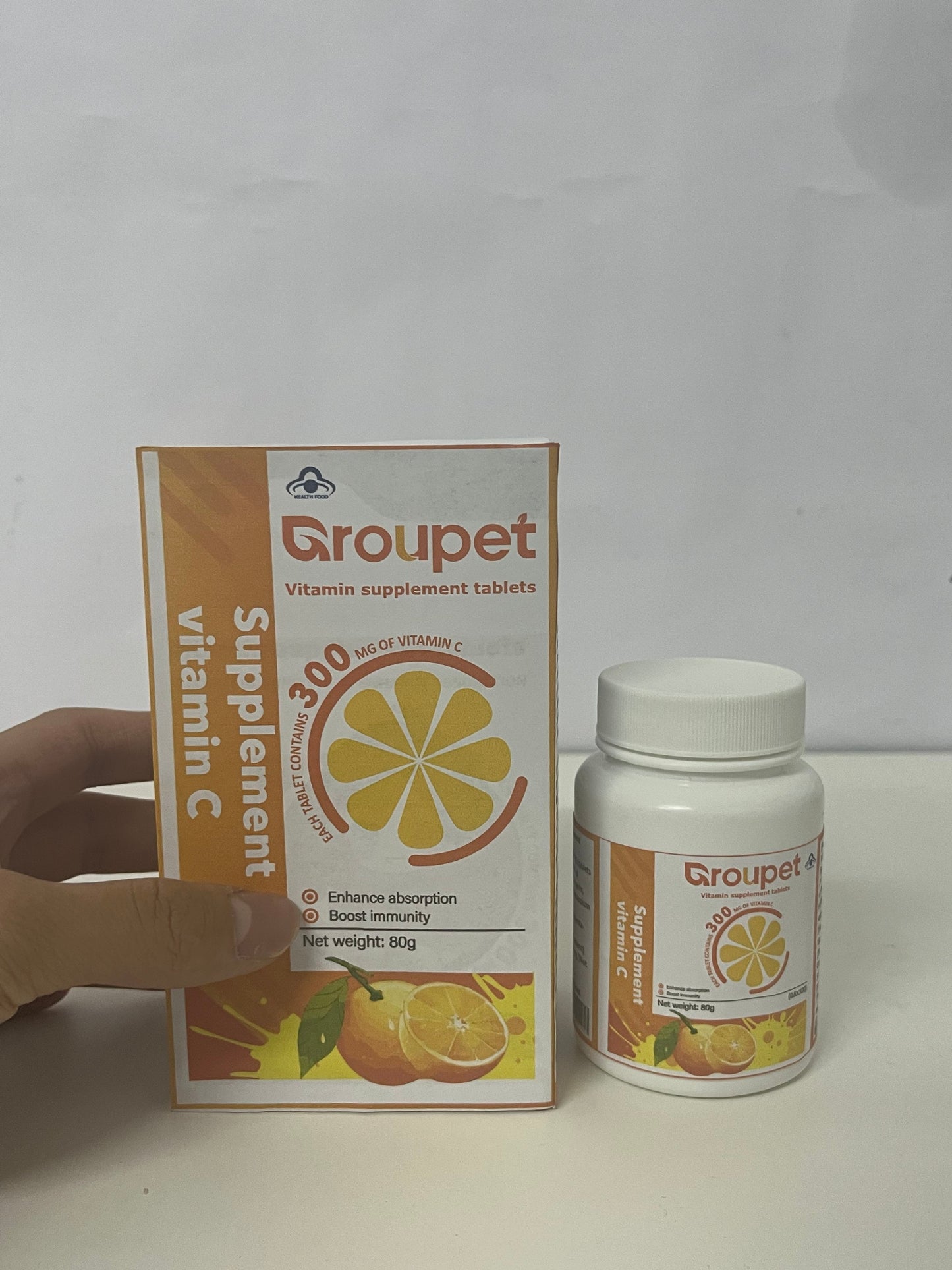 【Groupet Vitamin C Supplement Tablets】—— Daily Immune Support & Antioxidant Protection