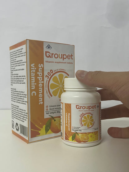 【Groupet Vitamin C Supplement Tablets】—— Daily Immune Support & Antioxidant Protection