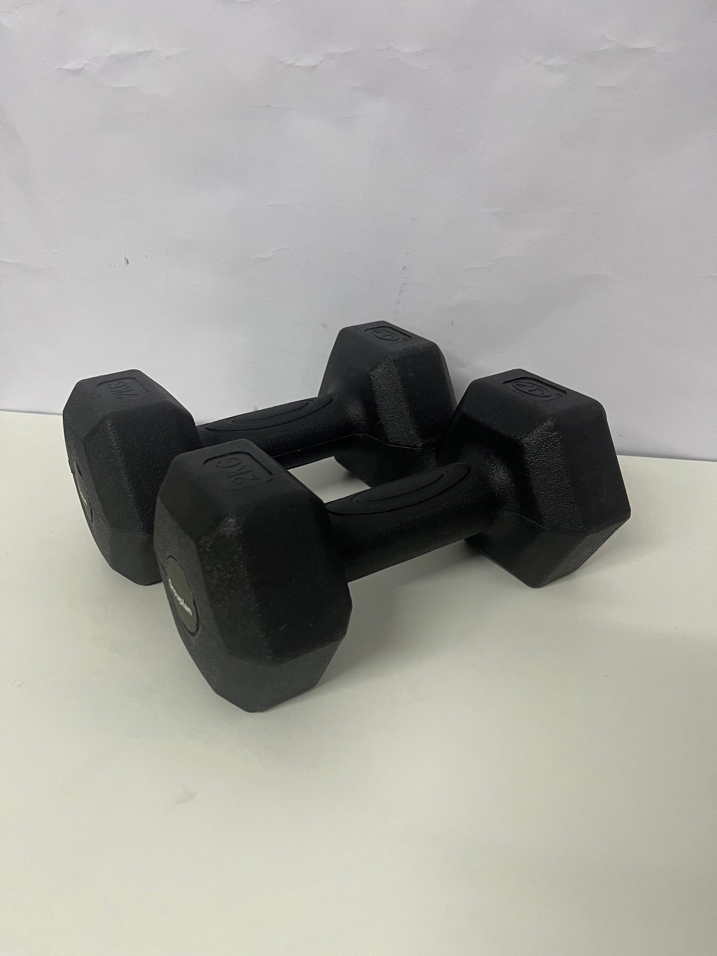[Grouplan Body-building apparatus]——Grouplan Hexagonal Rubber-Coated Dumbbells - Home Fitness Equipment