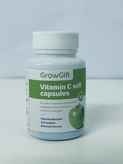 GrowGift Vitamin C Soft Capsules: Daily Nutritional Supply with Triple Care