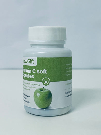 GrowGift Vitamin C Soft Capsules: Daily Nutritional Supply with Triple Care