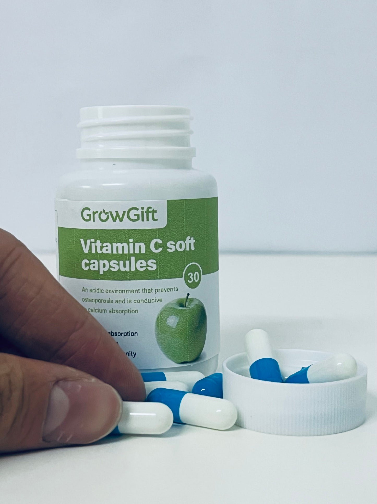GrowGift Vitamin C Soft Capsules: Daily Nutritional Supply with Triple Care