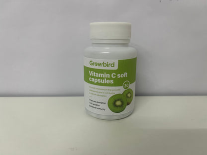 Growbird Vitamin C Kiwifruit-flavored Vitamin Capsules