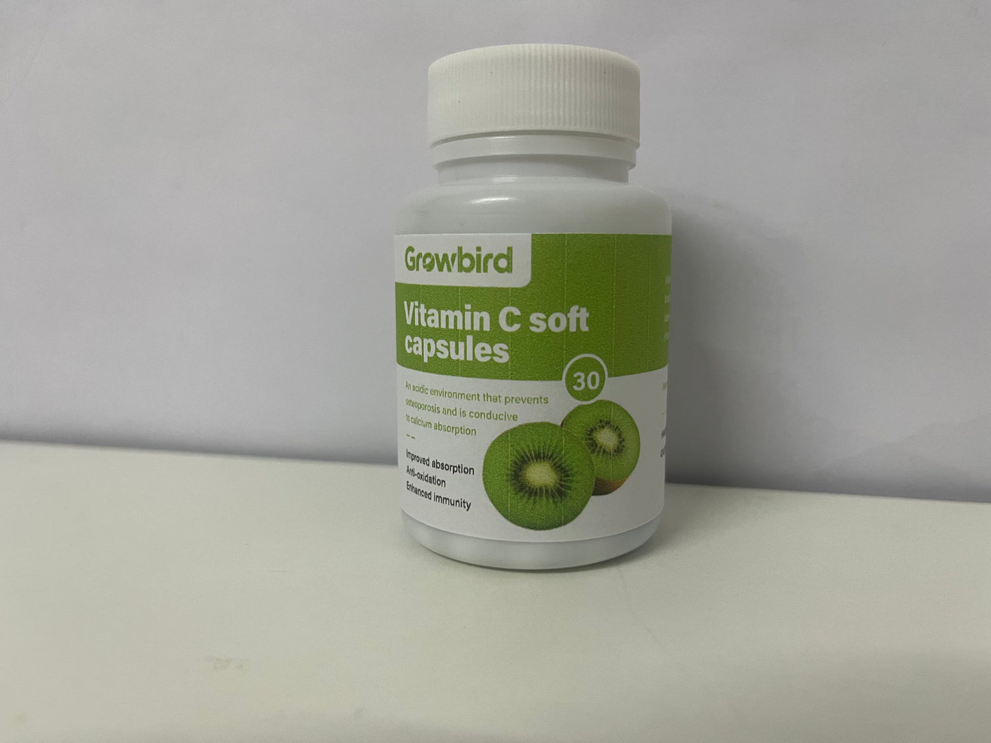 Growbird Vitamin C Kiwifruit-flavored Vitamin Capsules