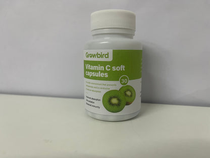 Growbird Vitamin C Kiwifruit-flavored Vitamin Capsules