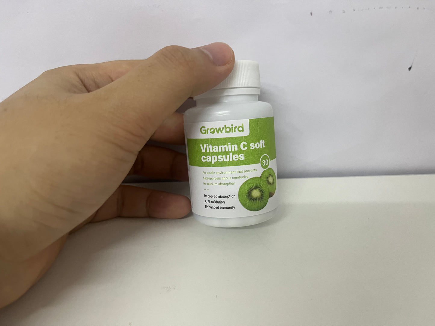 Growbird Vitamin C Kiwifruit-flavored Vitamin Capsules