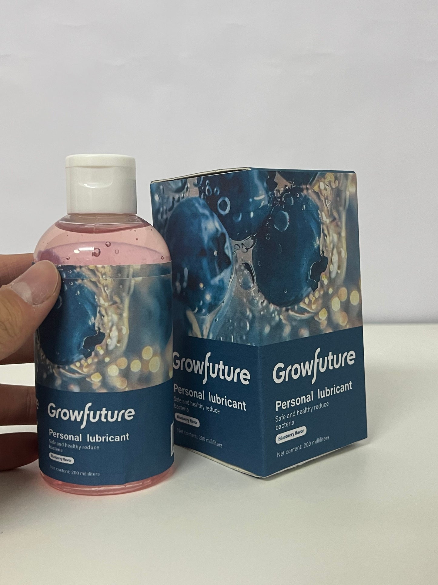 Growfuture Personal Lubricant (Blueberry Flavor) | 200ml Safe & Healthy Formula