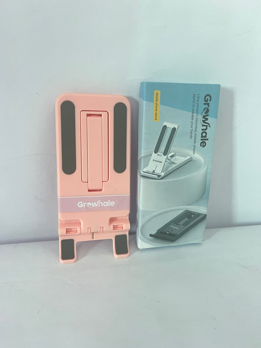 Growhale Mounts for smartphones Pink Phone Holder for Desk | Six Positions Adjustable Portable Phone Stand for Recording | Pink Desk Accessories Smartphone Stand for Girls Women | Compatible for All Devices