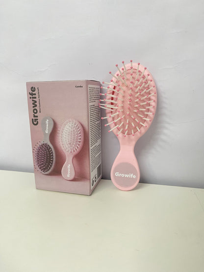 【Growife Mini Cushion Hairbrush】—— Gentle Grooming for Daily Hair Care